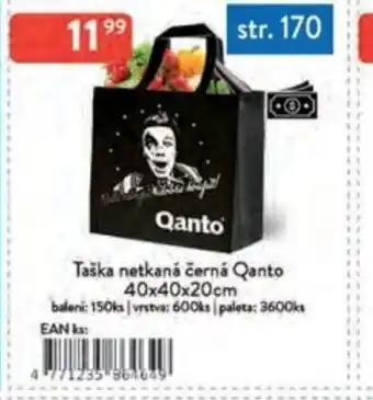 Qanto Taška netkaná černá Qanto nabídka