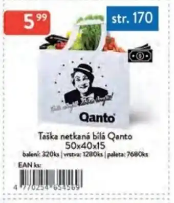 Qanto Taška netkaná bílá Qanto nabídka