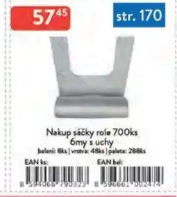Qanto Nakup sáčky role 700ks 6my s uchy nabídka