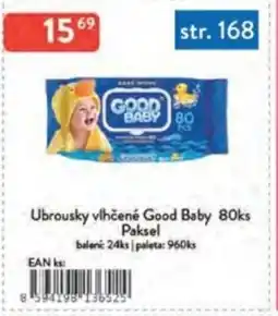 Qanto Ubrousky vlhčené Good Baby 80ks Paksel nabídka
