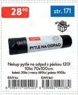 Qanto Nakup pytle na odpad s páskou 120 l 10ks nabídka