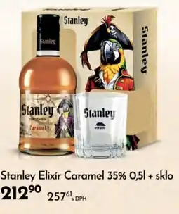 Qanto Stanley Elixir Caramel 35% + sklo nabídka