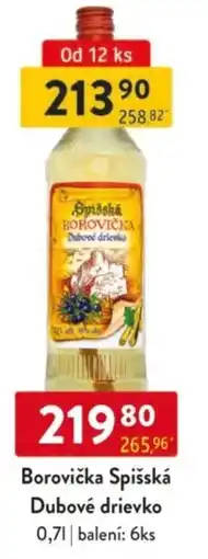 Qanto Borovička Spišská Dubové drievko nabídka