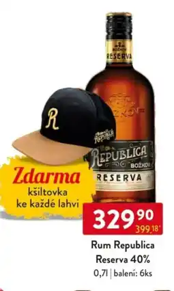 Qanto Rum Republica Reserva 40% nabídka