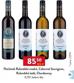 Qanto Floriánek Rulandské modré, Cabernet Sauvignon, Rulandské šedé, Chardonnay nabídka