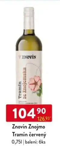 Qanto Znovín Znojmo Tramín červený nabídka