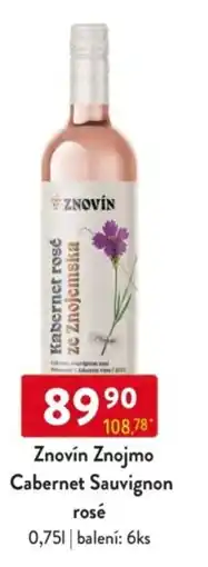 Qanto Znovín Znojmo Cabernet Sauvignon rosé nabídka