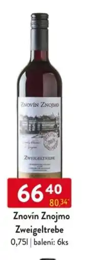 Qanto Znovín Znojmo Zweigeltrebe nabídka