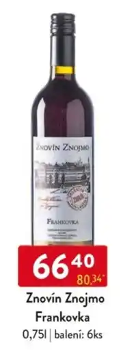 Qanto Znovín Znojmo Frankovka nabídka