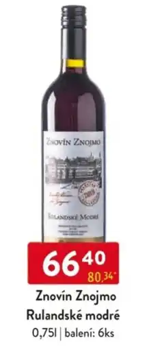 Qanto Znovín Znojmo Rulandské modré nabídka