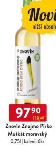 Qanto Znovín Znojmo Pírko Muškát moravský nabídka