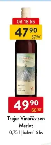 Qanto Trojer Vinařův sen Merlot nabídka