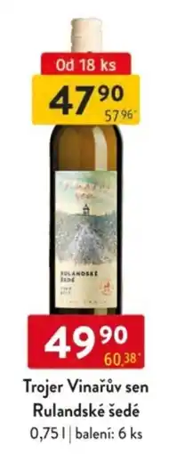 Qanto Trojer Vinařův sen Rulandské šedé nabídka