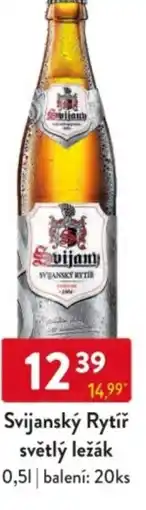 Qanto Svijanský Rytíř světlý ležák nabídka