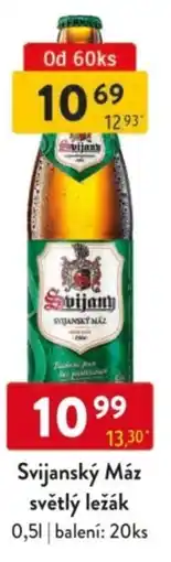 Qanto Svijanský Máz světlý ležák nabídka