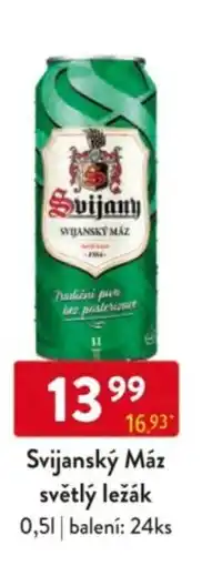 Qanto Svijanský Máz světlý ležák nabídka