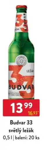 Qanto Budvar 33 světlý ležák nabídka