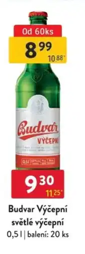Qanto Budvar Výčepní světlé výčepní nabídka