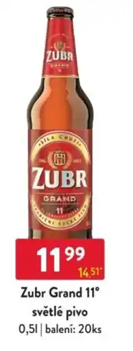 Qanto Zubr Grand 11° světlé pivo nabídka