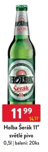 Qanto Holba Šerák 11° světlé pivo nabídka