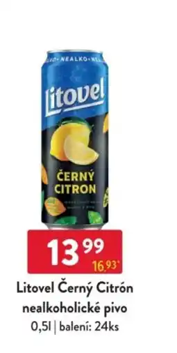 Qanto Litovel Černý Citrón nealkoholické pivo nabídka