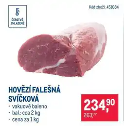 Makro Hovězí falešná svíčková nabídka
