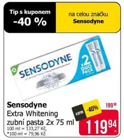 Teta Sensodyne Extra Whitening zubní pasta 2x 75 ml nabídka