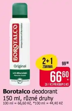 Teta Borotalco deodorant nabídka