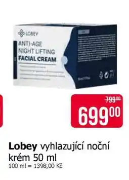 Teta Lobey vyhlazující noční krém 50 ml nabídka
