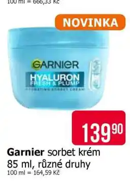 Teta Garnier sorbet krém nabídka