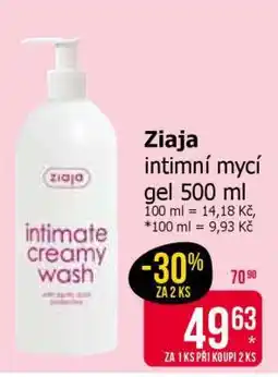 Teta Ziaja intimní mycí gel 500 ml nabídka