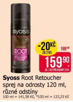 Teta Syoss Root Retoucher sprej na odrosty 120 ml, různé odstíny nabídka