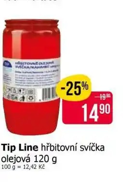 Teta Tip Line hřbitovní svíčka olejová 120 g nabídka