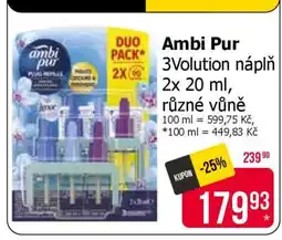 Teta Ambi Pur 3Volution náplň 2x 20 ml, různé vůně nabídka
