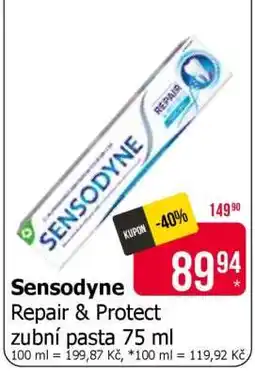 Teta Sensodyne Repair & Protect zubní pasta 75 ml nabídka
