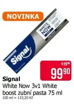 Teta Signal White Now 3v1 White boost zubní pasta 75 ml nabídka
