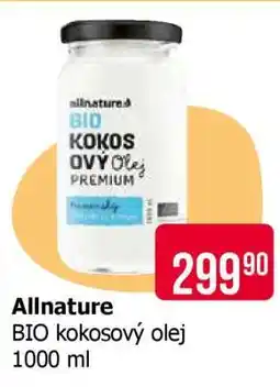 Teta Allnature BIO kokosový olej 1000 ml nabídka