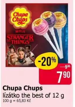 Teta Chupa Chups lízátko the best of 12 g nabídka