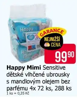 Teta Happy Mimi Sensitive dětské vlhčené ubrousky nabídka