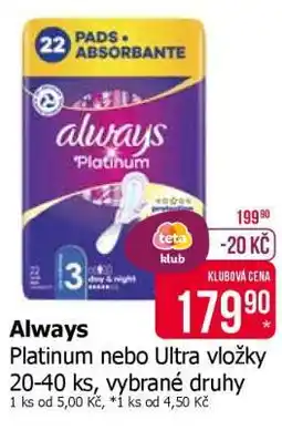 Teta Always nabídka