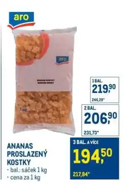 Makro ANANAS PROSLAZENÝ KOSTKY nabídka