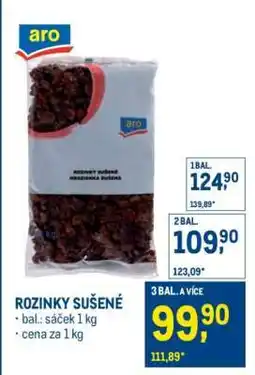 Makro ROZINKY SUŠENÉ nabídka