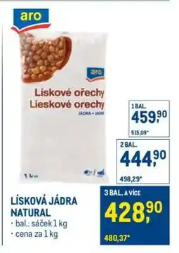 Makro Lísková jádra natural nabídka