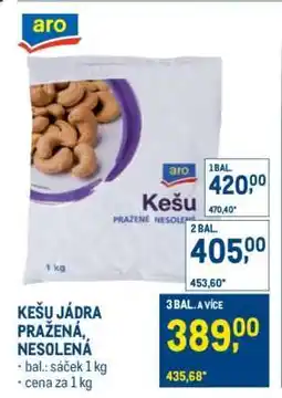 Makro KEŠU JÁDRA PRAŽENÁ, NESOLENÁ nabídka