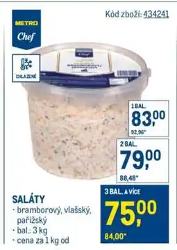 Makro Saláty nabídka