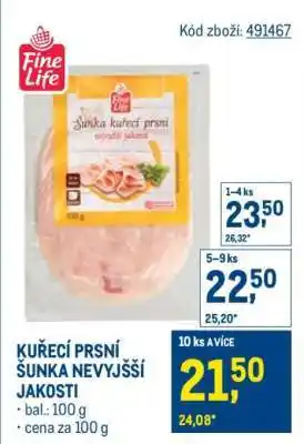 Makro KUŘECÍ PRSNÍ ŠUNKA NEJVYŠŠÍ JAKOSTI nabídka