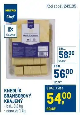 Makro KNEDLÍK BRAMBOROVÝ KRÁJENÝ nabídka