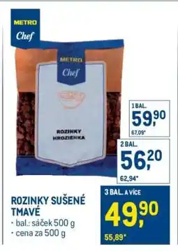 Makro Rozinky sušené tmavé nabídka