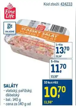 Makro Vlašský salát nabídka