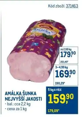 Makro Amálka šunka nejvyšší jakosti nabídka